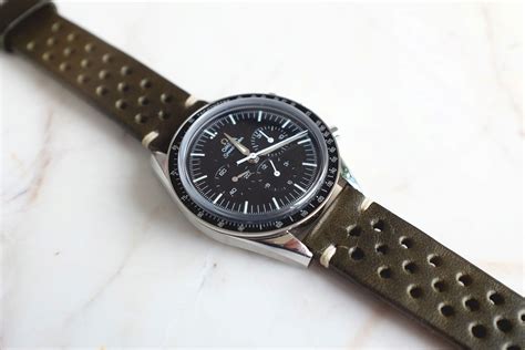 omega speedmaster first omega in space leather strap|omega speedmaster leather strap price.